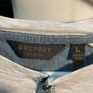 Outpost Makers Gray Henley Shirt